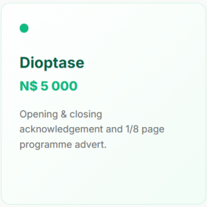 Dioptase Sponsorship